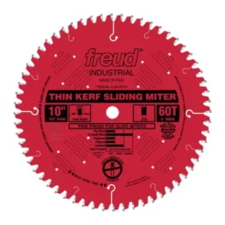 Freud 10" Thin Kerf Sliding Miter Blade: 10" x 60 Tooth - .090" Kerf