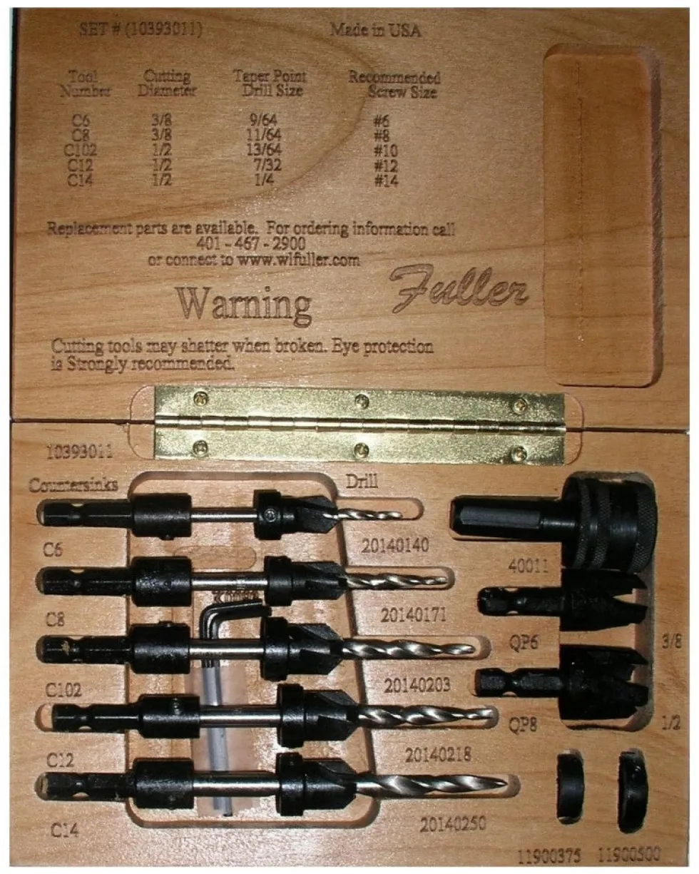 Fuller No. 11 Quick Change Tapered Drill Bit Set