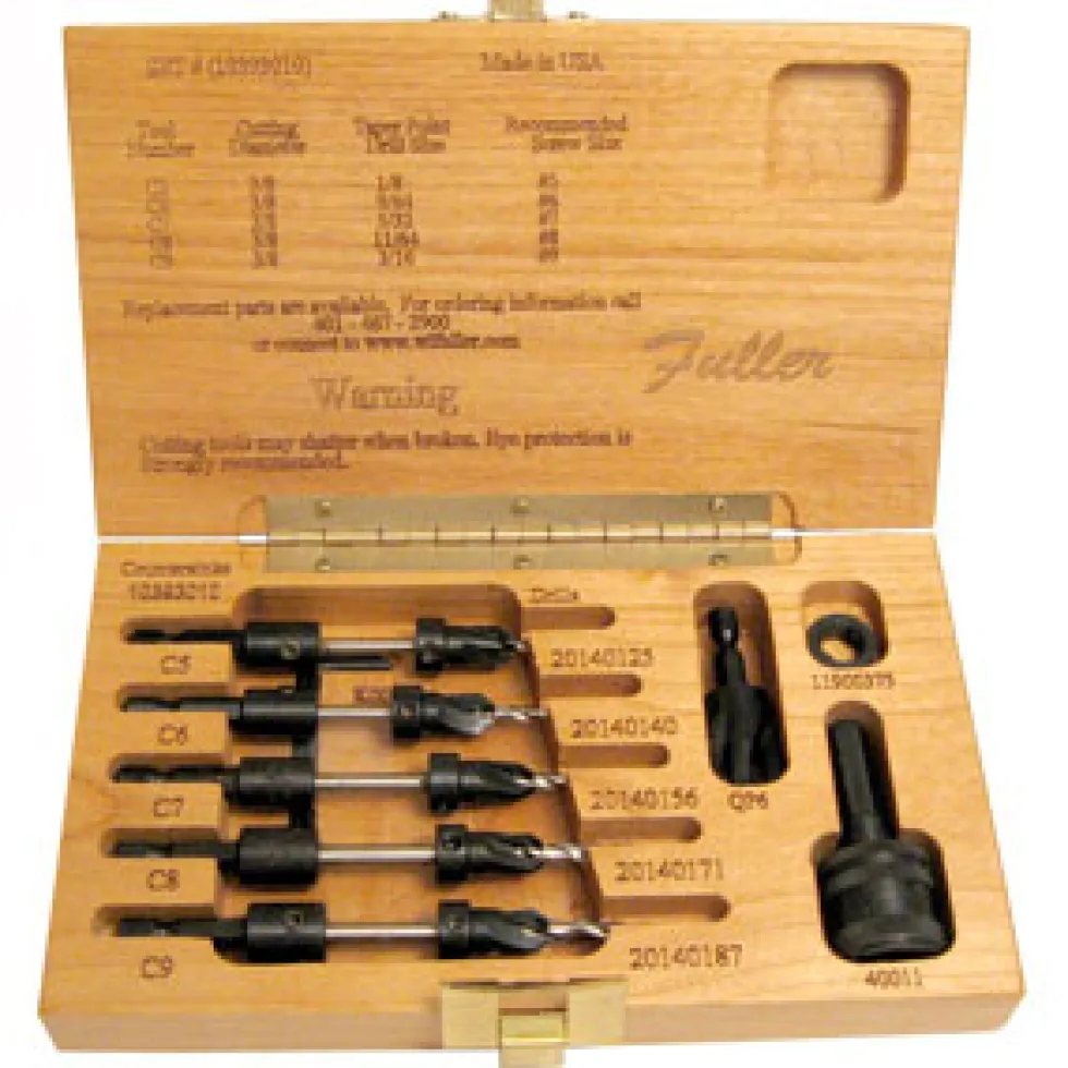 Fuller No. 10 Quick Change Tapered Drill Bit Set