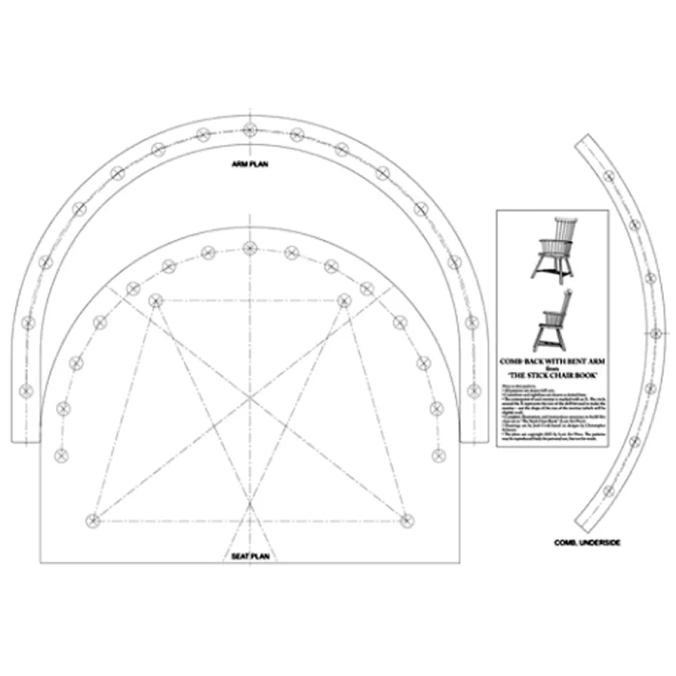 Full-Size Patterns from - The Stick Chair Book