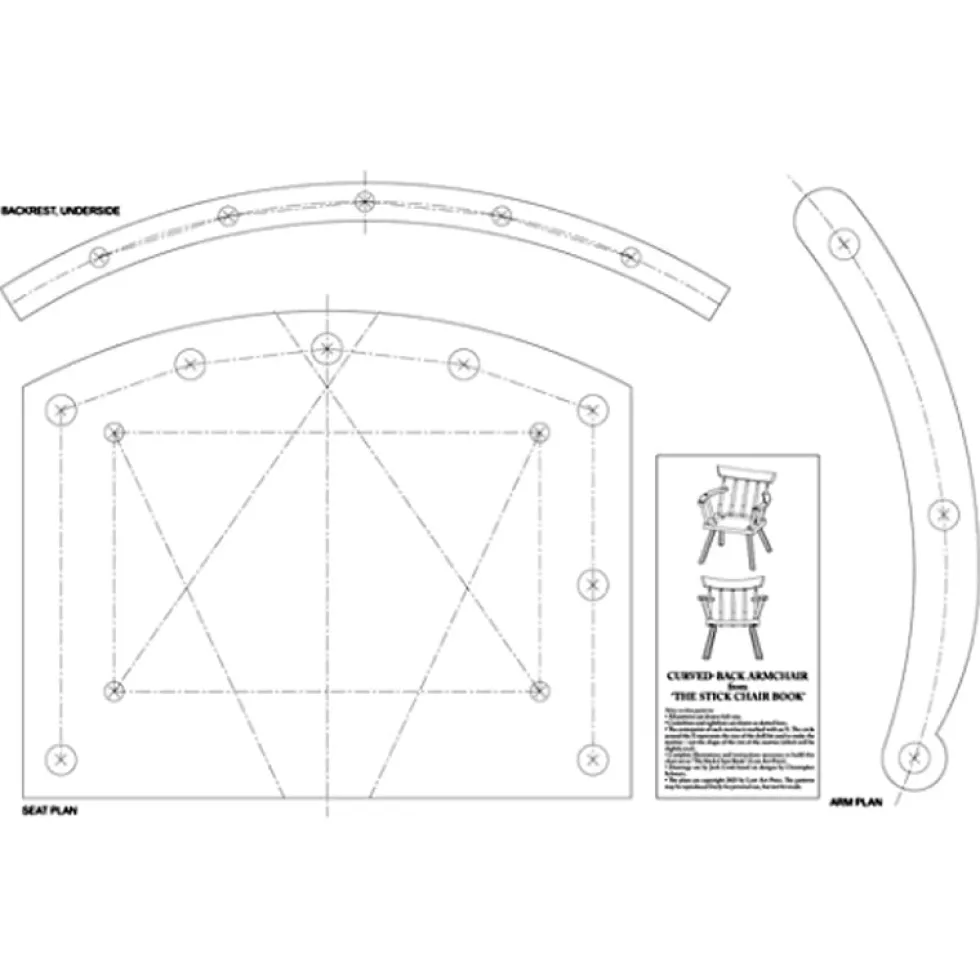 Full-Size Patterns from - The Stick Chair Book
