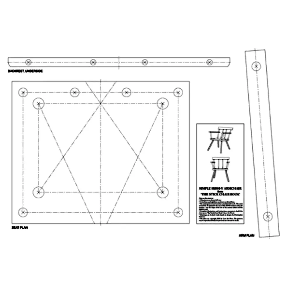 Full-Size Patterns from - The Stick Chair Book