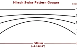 Hirsch Swiss Pattern Gouge - 50mm