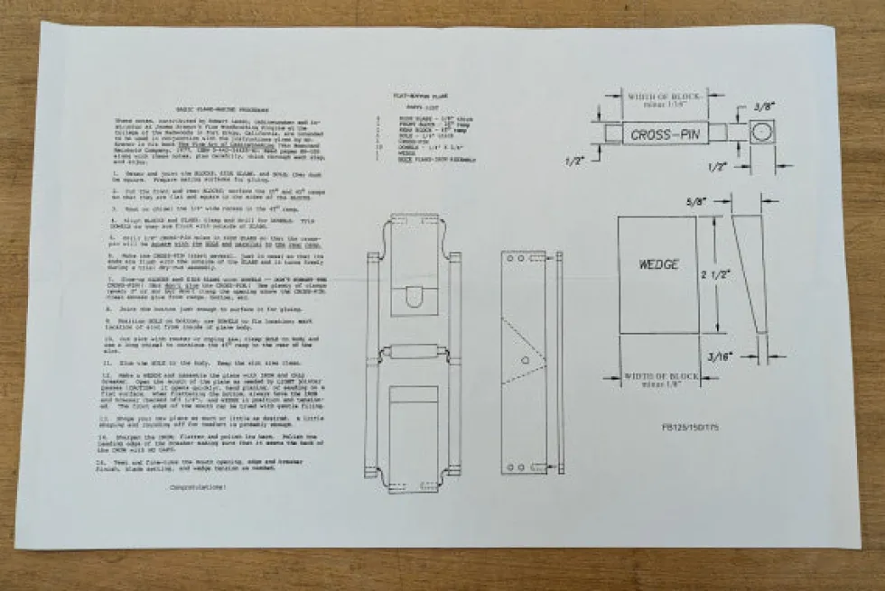 Hock Krenov-style Wooden Plane Plans