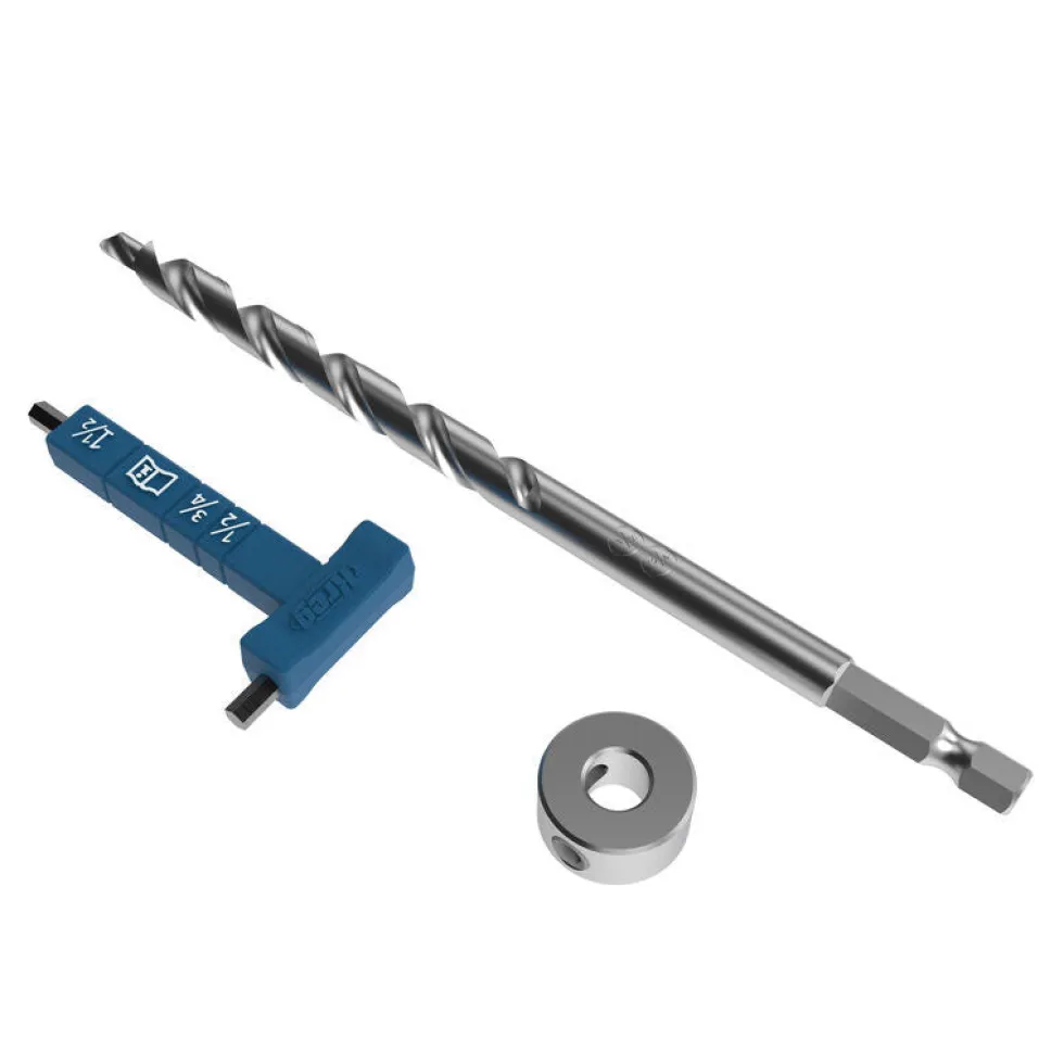 Kreg Micro Pocket Drill Bit w/ Stop Collar & Wrench
