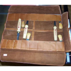 Large Deluxe Leather Chisel Roll
