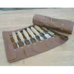 Large Deluxe Leather Chisel Roll