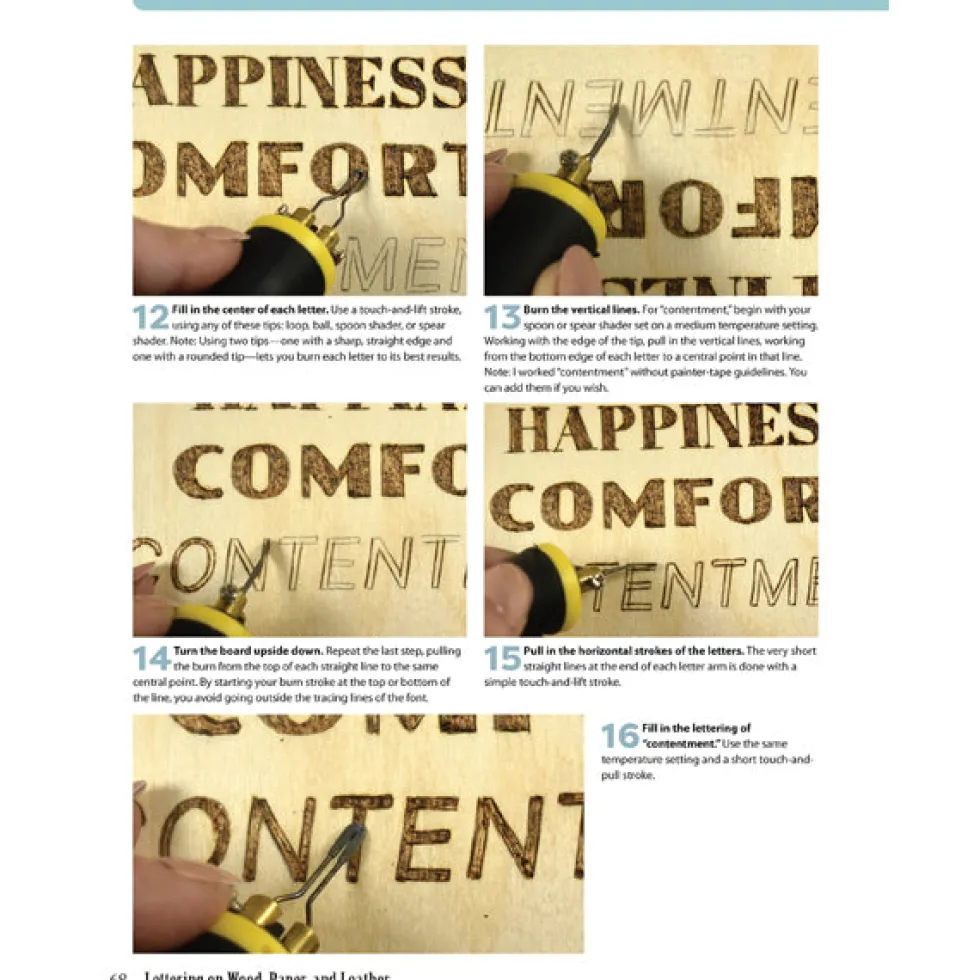 Lettering on Wood, Paper and Leather