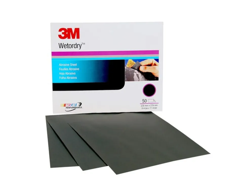 3M Imperial WetorDry Sandpaper Sheets - 9 inch by 11 inch