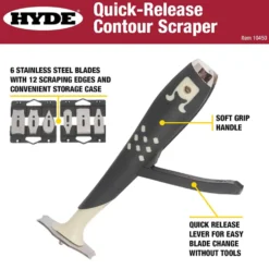 Molding Scraper with 6 Blades