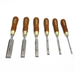 Narex Premium 6-Piece Bench Chisel Set in Wooden Box