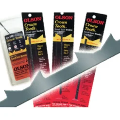 Olson Crown Tooth Scroll Saw Blades - Pack of 12