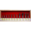 13 Piece Bit Set for Leigh D-Series 24in Dovetail Jigs