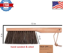 Premium Horsehair Bench Brush with Hardwood Handle