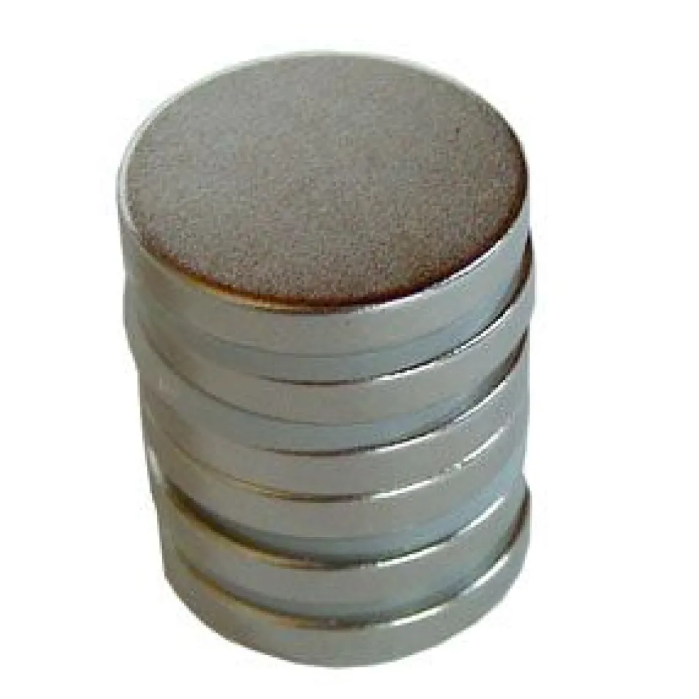 Rare Earth Disc Magnets - 3/4 inch - Pack of 6