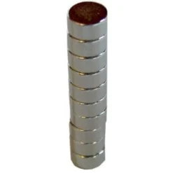 Rare Earth Disc Magnets - 1/4 inch - Pack of 10