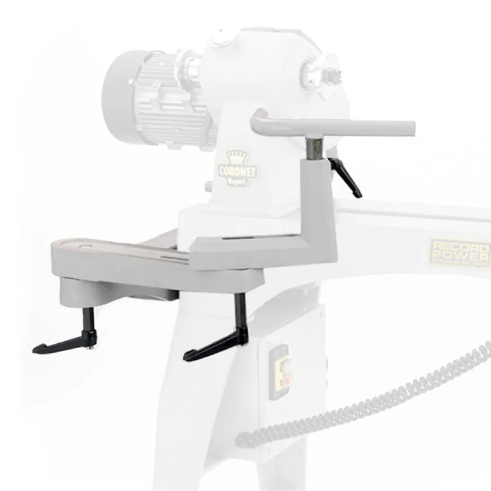 Record Power Cast Iron Outrigger for Envoy & Regent Lathes - Grey