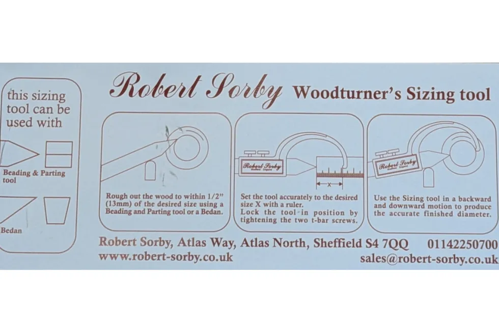 Robert Sorby Sizing Tool