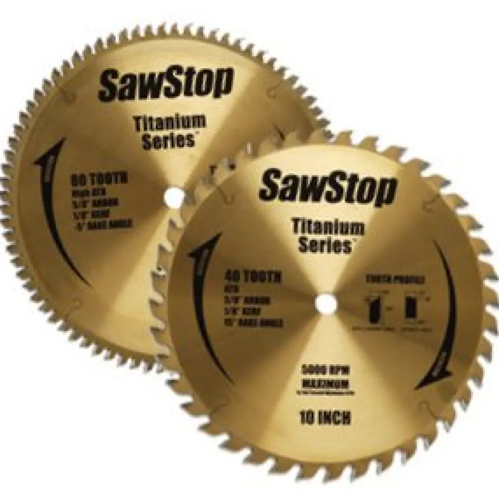 SawStop Titanium Series 10 inch Saw Blade