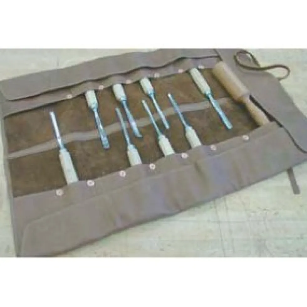 Small Deluxe Leather Chisel Roll