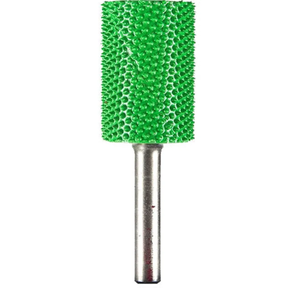 Smooth End Cylinder Saburr Tooth Carbide Burrs - 1/4 inch Shank