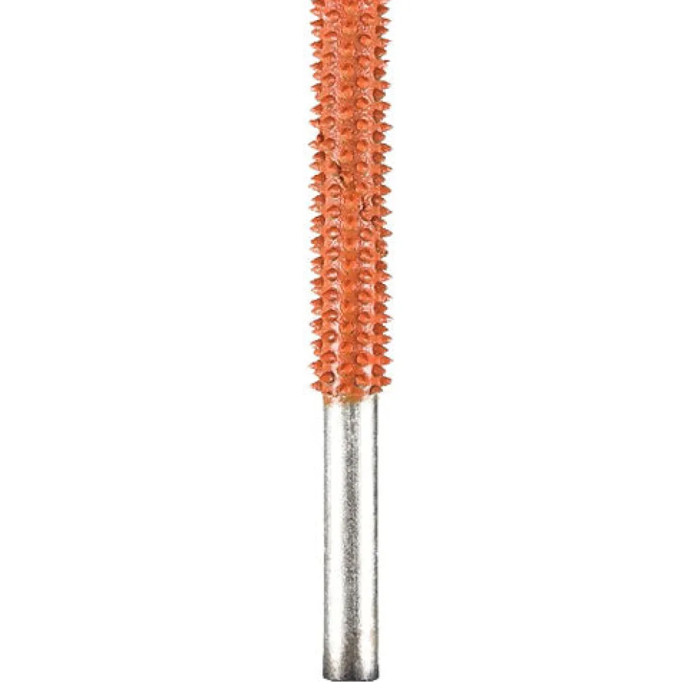 Smooth End Cylinder Saburr Tooth Carbide Burrs - 1/4 inch Shank
