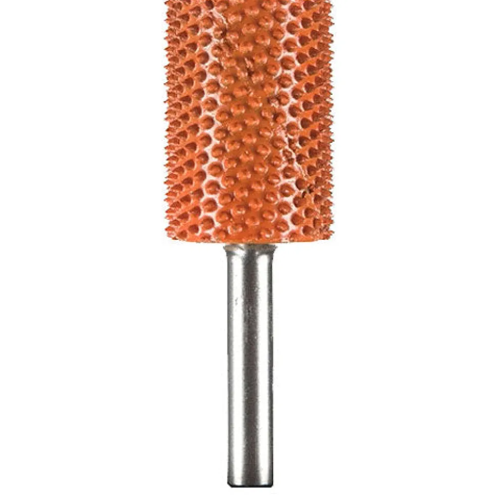 Smooth End Cylinder Saburr Tooth Carbide Burrs - 1/4 inch Shank