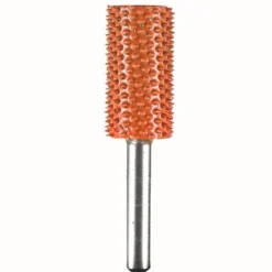 Smooth End Cylinder Saburr Tooth Carbide Burrs - 1/4 inch Shank