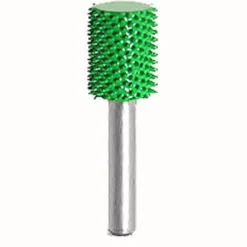 Smooth End Cylinder Saburr Tooth Carbide Burrs - 1/4 inch Shank