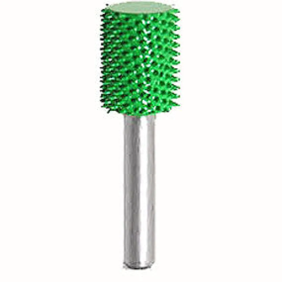 Smooth End Cylinder Saburr Tooth Carbide Burrs - 1/4 inch Shank