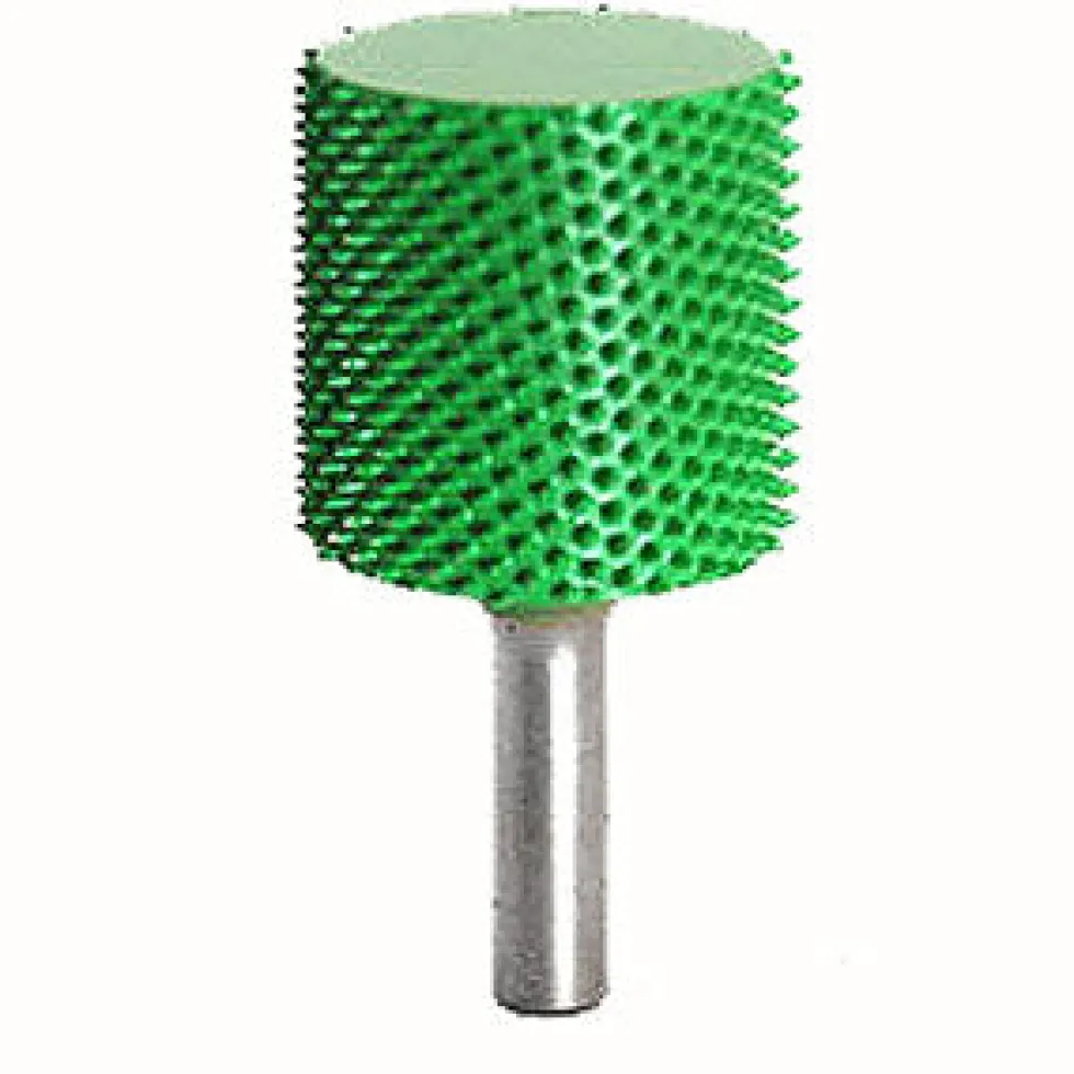 Smooth End Cylinder Saburr Tooth Carbide Burrs - 1/4 inch Shank