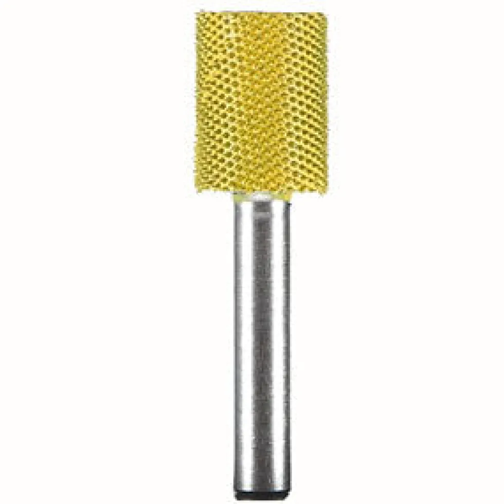 Smooth End Cylinder Saburr Tooth Carbide Burrs - 1/4 inch Shank