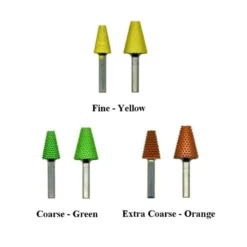 Smooth End Taper Saburr Tooth Carbide Burrs - 1/4 inch Shank