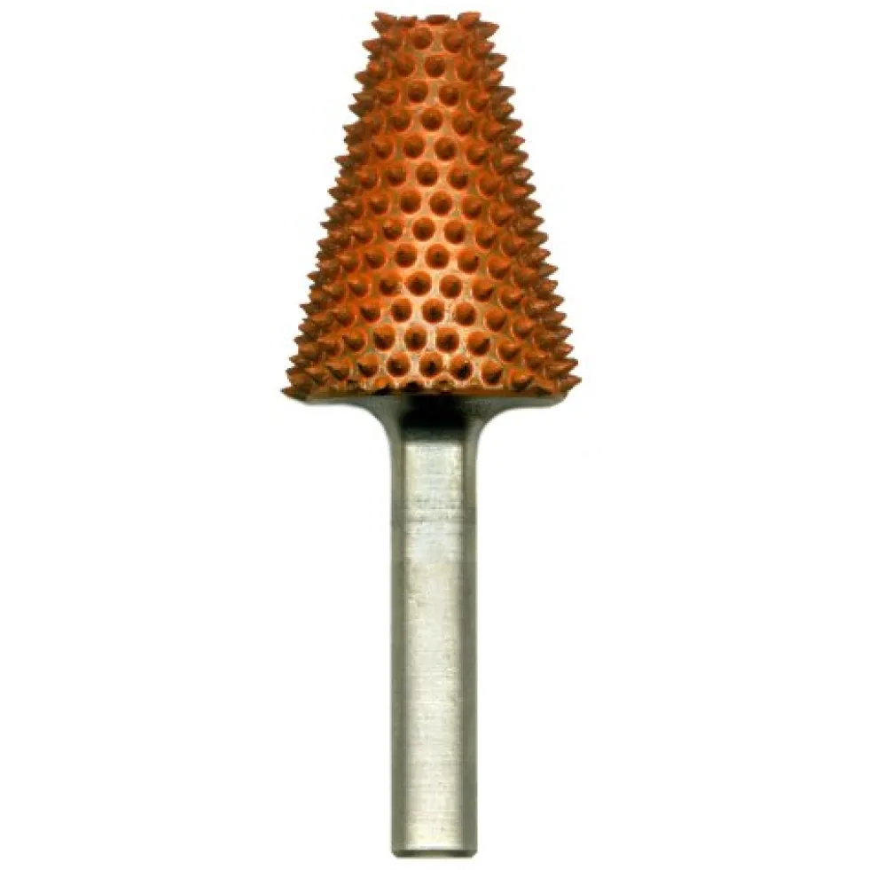 Smooth End Taper Saburr Tooth Carbide Burrs - 1/4 inch Shank