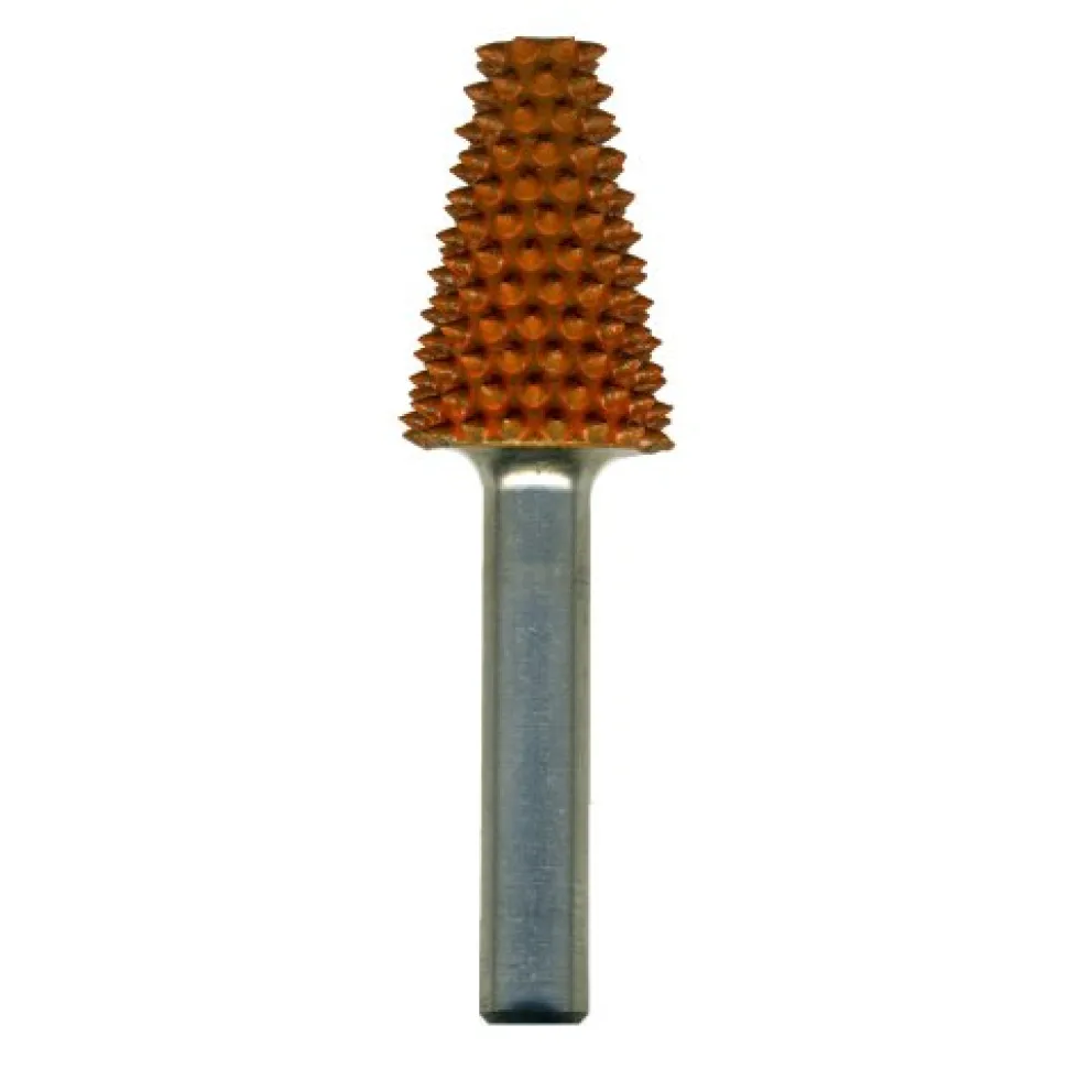 Smooth End Taper Saburr Tooth Carbide Burrs - 1/4 inch Shank