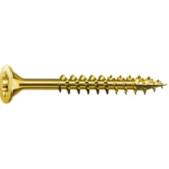 Spax Flat-Head Yellow Zinc T-Star Plus Screws
