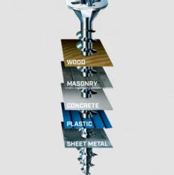 Spax Flat-Head Zinc Plated Screws - Unidrive - Square Drive