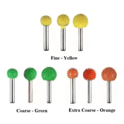 Sphere Saburr Tooth Carbide Burrs - 1/4 inch Shank