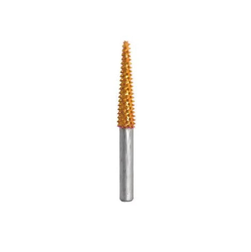 Taper Saburr Tooth Carbide Burrs - 1/4 inch Shank
