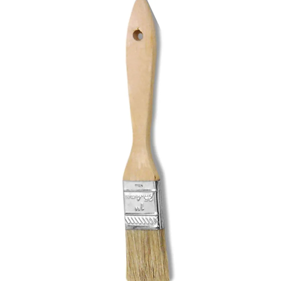 White Bristle Chip Brush