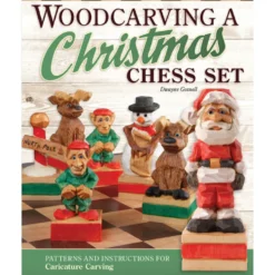 Woodcarving a Christmas Chess Set