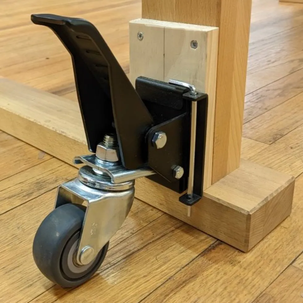 Workbench Caster Kit with Quick Release Mounting Plates